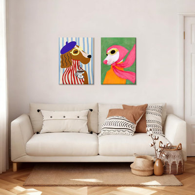 2 Piece Wrapped Canvas Wall Art