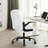 Nakysha Executive PU Leather Office Chair with Swivel Base and Padded Armrests-727507580