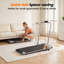 Tapis de marche réglable inclinable sous le bureau avec poignée, tapis roulant pliable et silencieux avec affichage à DEL pour la maison et le bureau-129776395