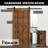 Black Rustic Arrow Design Non-Bypass Single Track One Door Hardware Kit-33311656