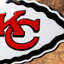 Art mural en métal de Kansas City Chiefs