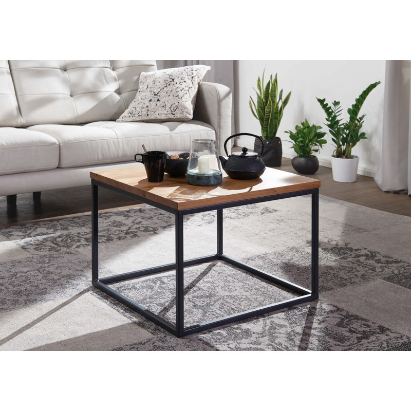 Villanders Solid Wood Frame Coffee Table, 43cm H x 60cm W x 60cm D