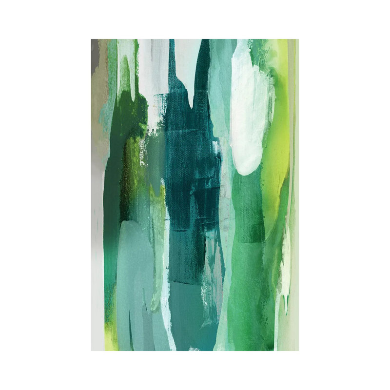 Converge Green I by Jackie Hanson - Wrapped Canvas Print, 101.6 cm H x 66.04 cm W x 3.175 cm D