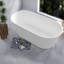 Baignoire profonde et bain tourbillon