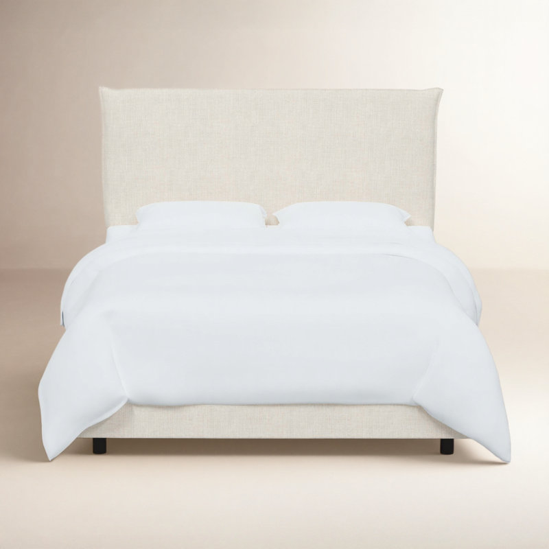 Bessinger Upholstered Standard Bed, King, Classic Talc Linen