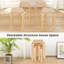 Tabouret de comptoir en bois massif 18 po Ismat