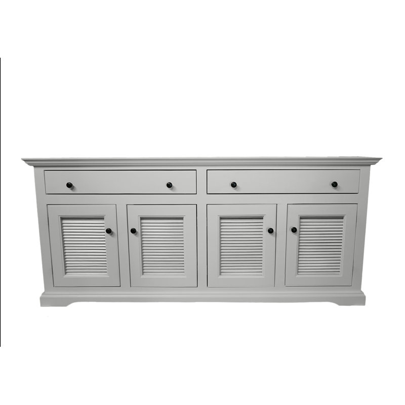 Buffet Savannah, Blanc brillant, H 31 po x l 70 po x P 18 po