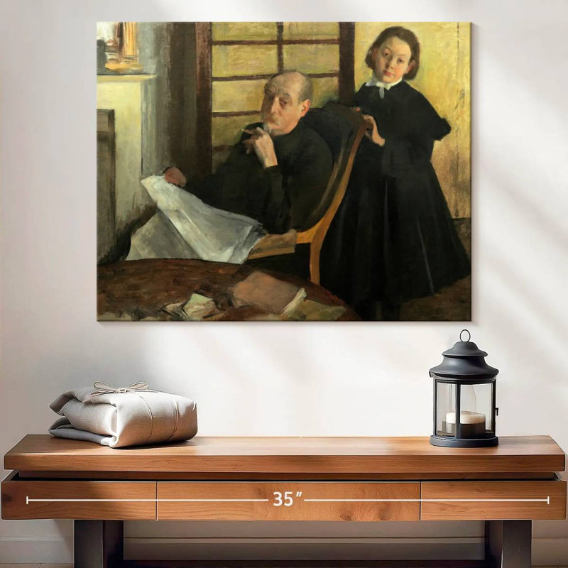 Henri Degas et la nièce Lucie Degas, H 20 po x l 25 po