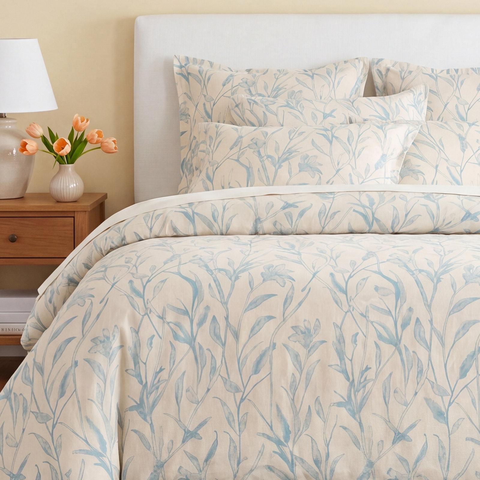 Margo Linen Duvet Cover, Full/Queen Duvet Cover