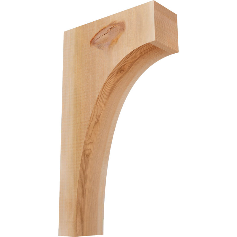 Huntington Corbel, H 18 po x l 3,5 po x P 10 po, Lisse, Cèdre rouge