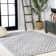 Bailidh Neutral Diamond Trellis Light Gray Indoor/Outdoor Rug