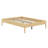 Contemporary Wood Platform Bed Frame with Wooden Slats and Metal Support-1878962641