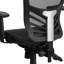 Chaise de bureau ergonomique multifonctionnelle en filet avec dossier moyen et accoudoirs réglables Wolfe