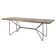 Balcom Acacia Solid Wood Top Metal Base Dining Table