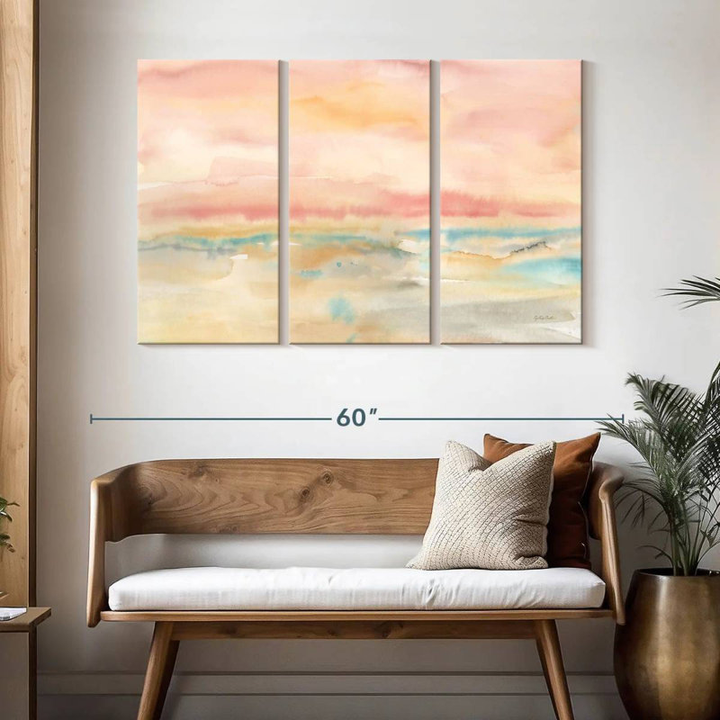 Avery Blush Seascape, 32" H x 50" W