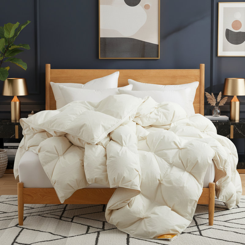 800in³/oz Fill Power All Season Goose Down Comforter, Full / Double