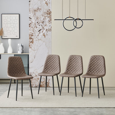 Walpole Modern Upholstered Faux Leather Dining Chair
