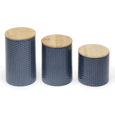 Ensemble 3 pièces de pots de rangement de cuisine