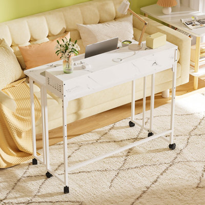 Folding Desk With Storage Shelf by Latitude Run