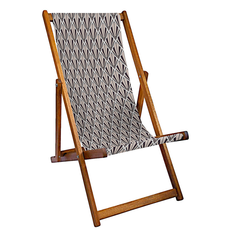 Balance Folding Deck Chair, Grey