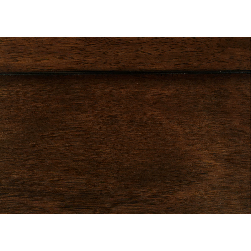 Lit double en cerisier brun, meubles en bois de style traditionnel pour un sommeil paisible et rafraîchissant, Lit double