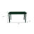 48" Dark Green Solid Wood Dining Table