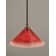 Stem Hung Mini Pendant With 12" Raspberry Crystal Glass