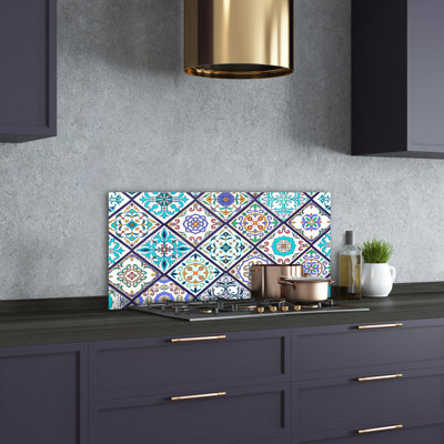 50cm W x 100cm L Glass Peel and Stick Panel