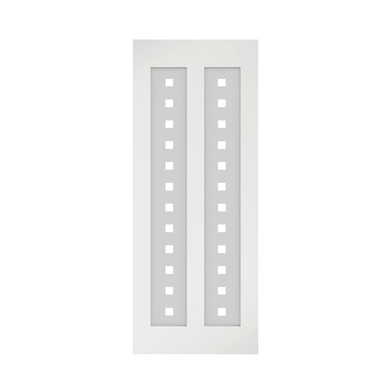 Porte de grange en verre Silkscreen, 36 po x 84 po