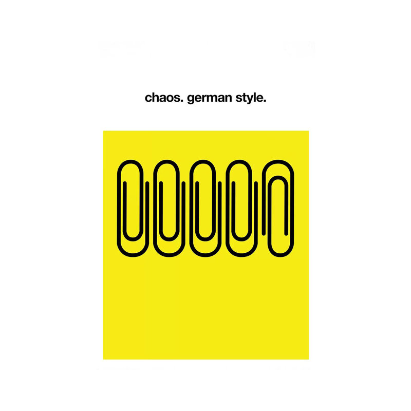 Chaos German Style by Kubistika - Wrapped Canvas Print, 20.32 cm H x 30.48 cm W