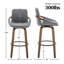 Tabouret de bar et de comptoir pivotant Carruth-1005352228-1003407749