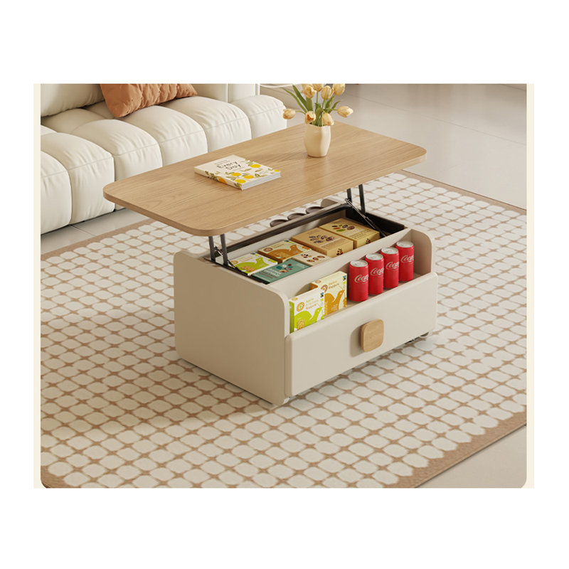 Table basse moderne de style crème