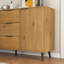 Buffet avec rangement, armoire à café en bois, armoire à 3 tiroirs et 2 portes, armoire à buffet-101943442