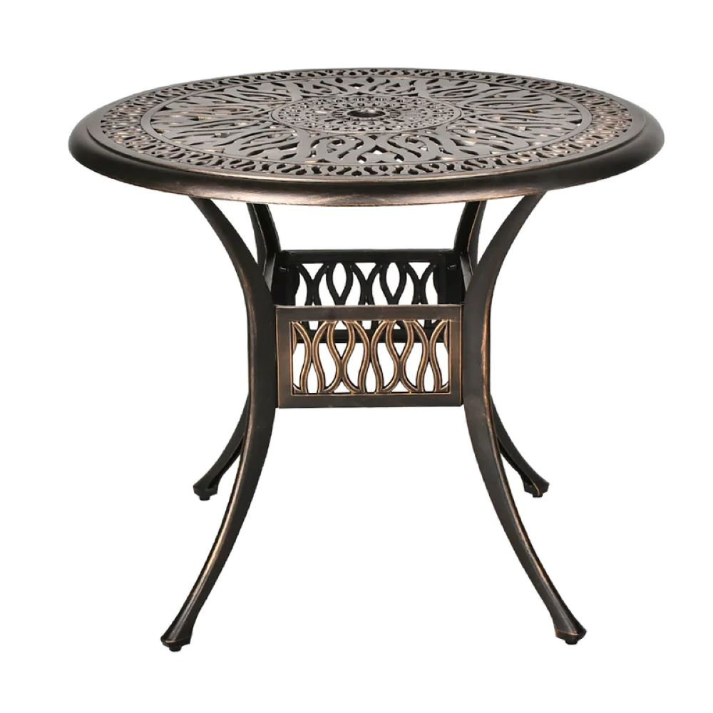 Fleur De Lis Living Leatherwood Cast Aluminum Bistro Table & Reviews