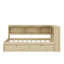 Lit de jour simple avec tiroirs, armoires et ports USB-328635749