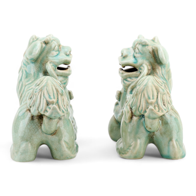 Porcelain Foo Dogs Pair