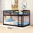 Hinote Wood Twin Over Twin Bunk Bed With Spacious Storage And Enhanced Safety Features-467423291
