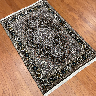  Handmade Tabriz Wool & Silk Rug