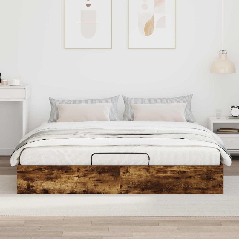 Bed, Smoked Oak