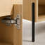 Ensemble de meuble-lavabo 36 po avec lavabo en résine, 2 portes à fermeture douce, ensemble de meuble-lavabo en bois massif multicouche finition chêne pour salle de bain, salle d'eau