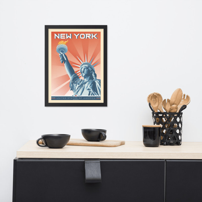 New York Statue Of Liberty by Andy Warhol - No Frame Print, 70cm H x 50cm W
