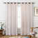Linen Blend Room Darkening Filters Out Most Light Curtain Pair