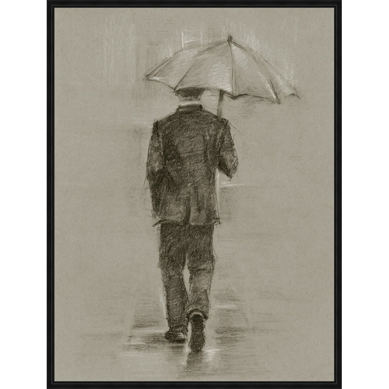 « rainy day rendezvous ii », reproduction d’art encadrée