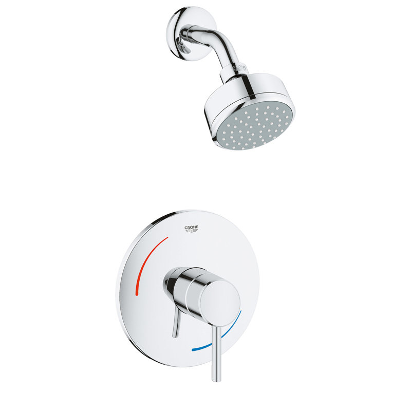 Robinet de douche à contrôle de température Concetto ™, Chrome Starlight