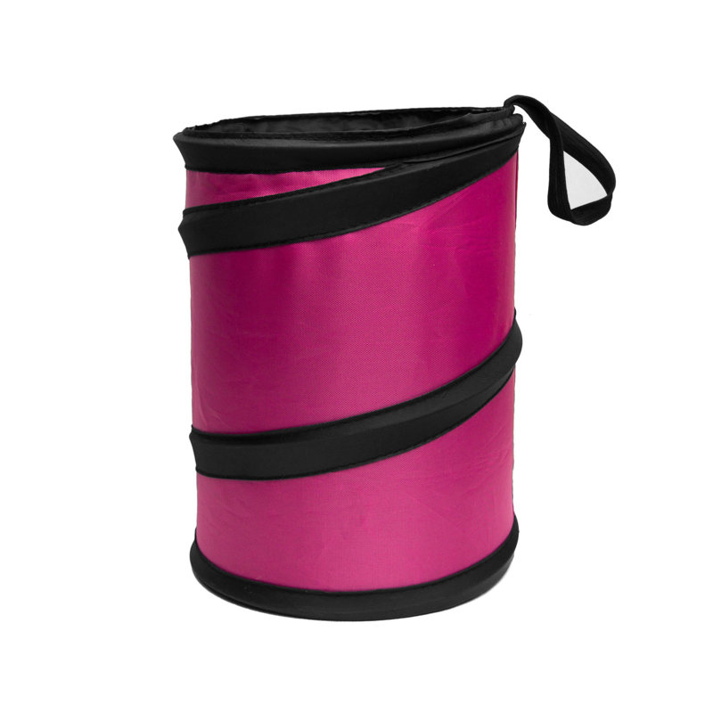 Poubelle pliante, Rose, 2, H 8,3 po x l 6,3 po x P 6,3 po