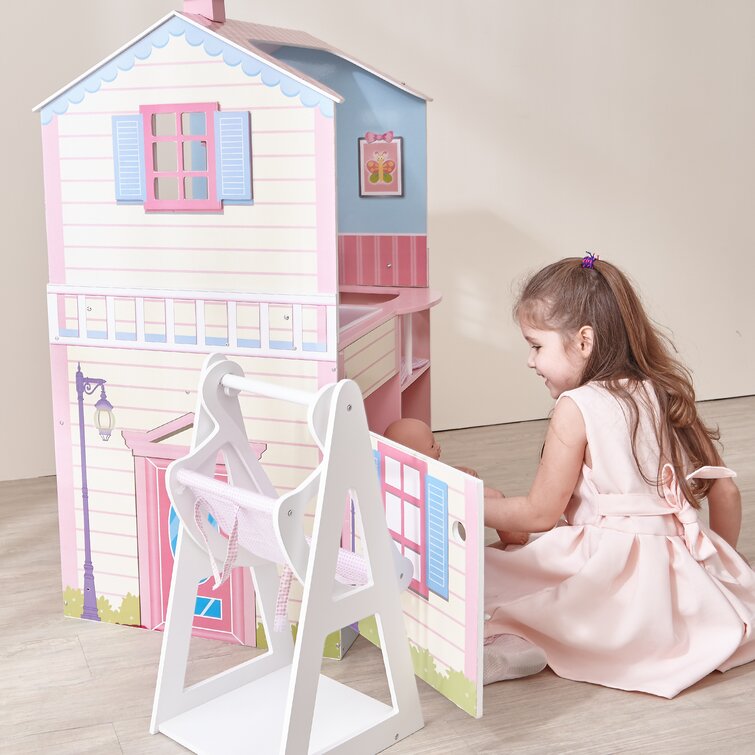Olivia's Little World Pink Doll Changing Bed Storage by Olivia's World  Wooden Furniture Toy TD-0203AG