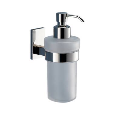 Essentials Wall-Mounted Soap Dispenser with Holder in Brushed Nickel  InfinityFinish