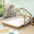 Wood bed with Soft Cushion Rails-1944352313