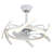 Ausable 24'' Futuristic UFO Design DIY Shapes Bladeless LED Ceiling Fan with Dimmable Lights and Remote-1503140022