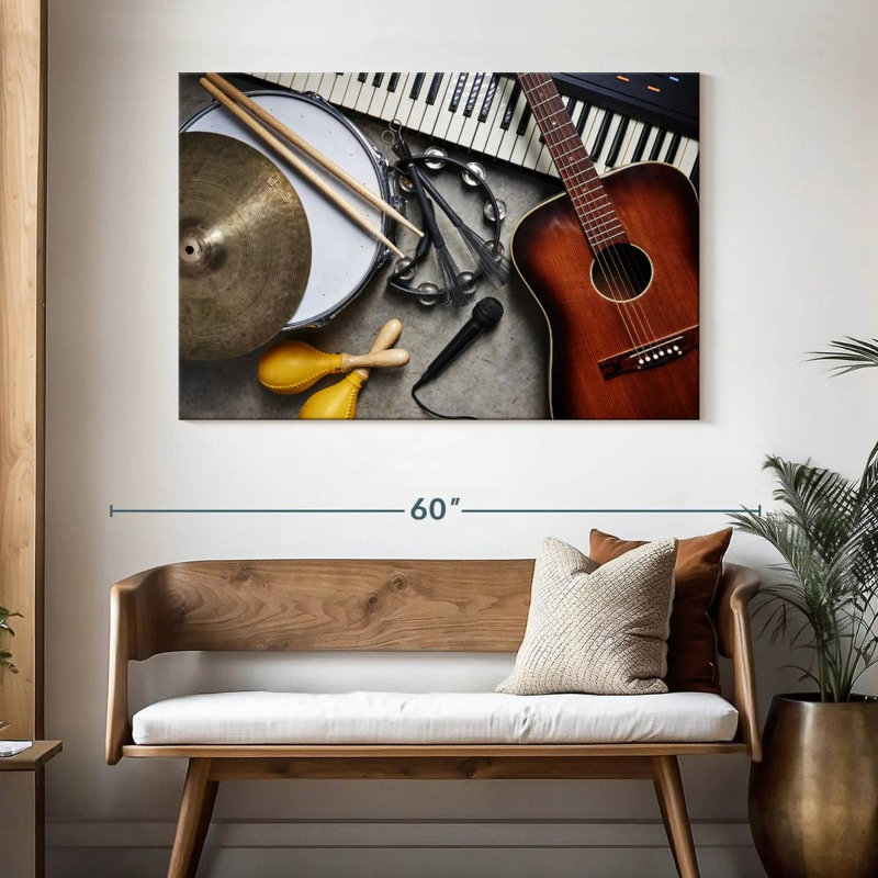 Abarca Musical Instrument Collection, 32" H x 48" W